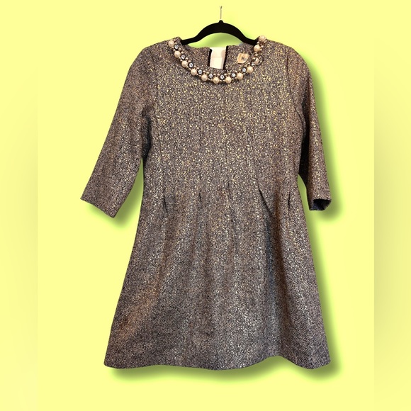 Gold wool Max Mara Dress in S-M size. Great quality and amazing design. - Picture 1 of 4
